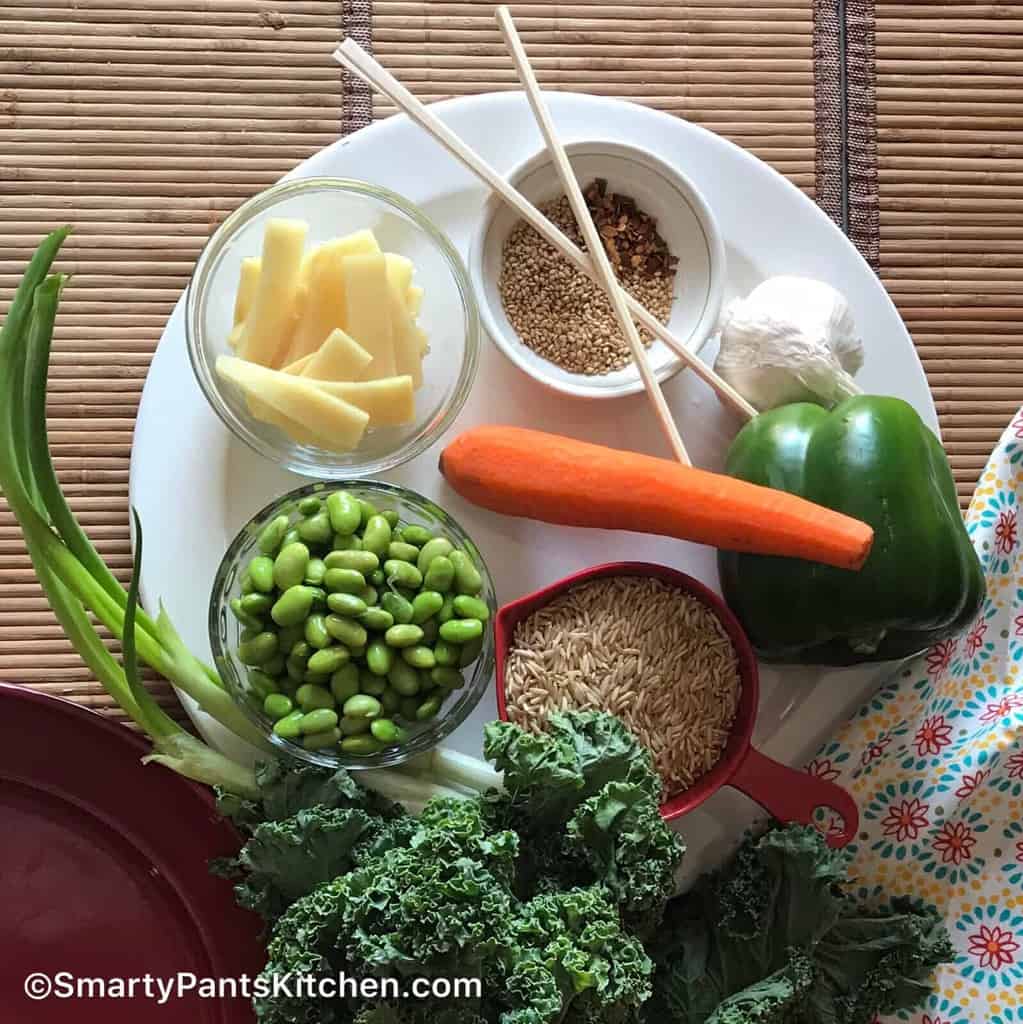 Vegetarian, gluten-free rice bowl